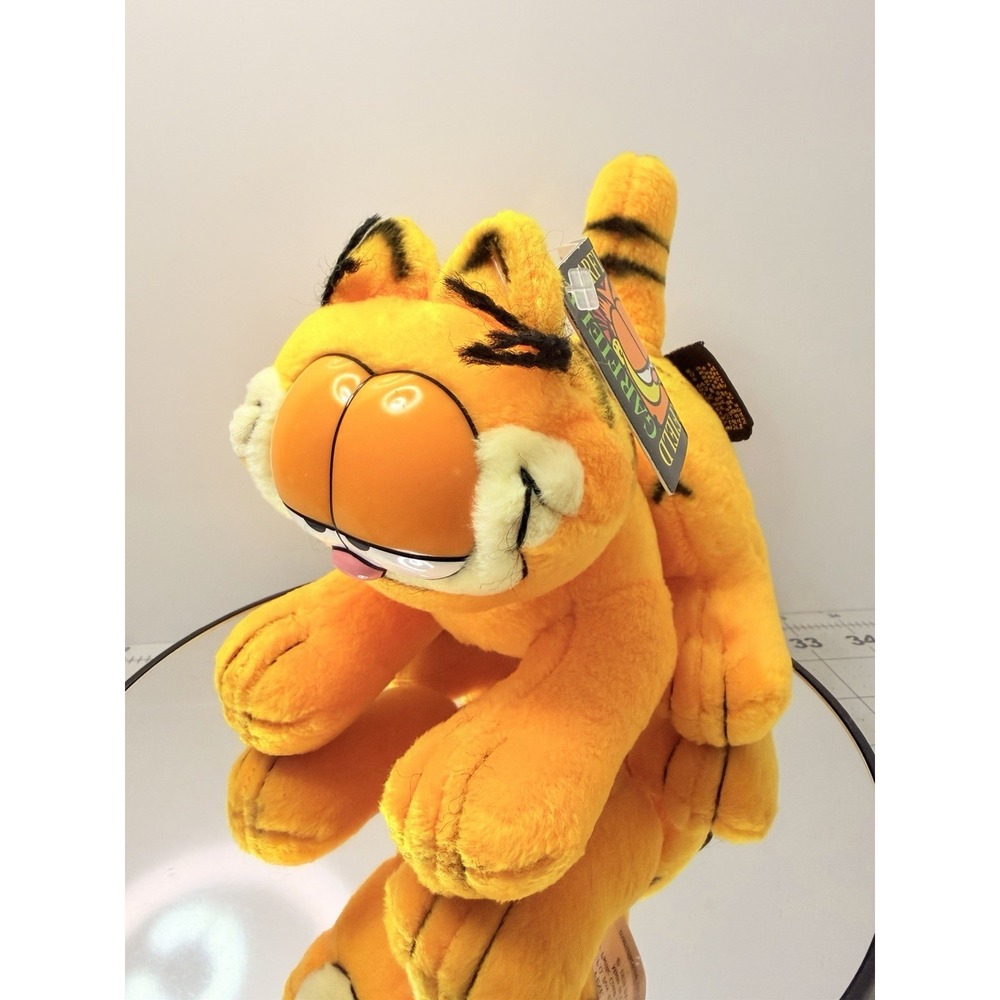 Vintage 1978 Garfield Plush Fine Toy Co NWT Paper Hang Tag Standing Cat